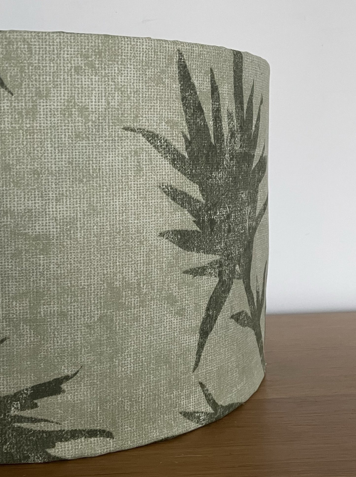 Green Bamboo Leaf Lampshade