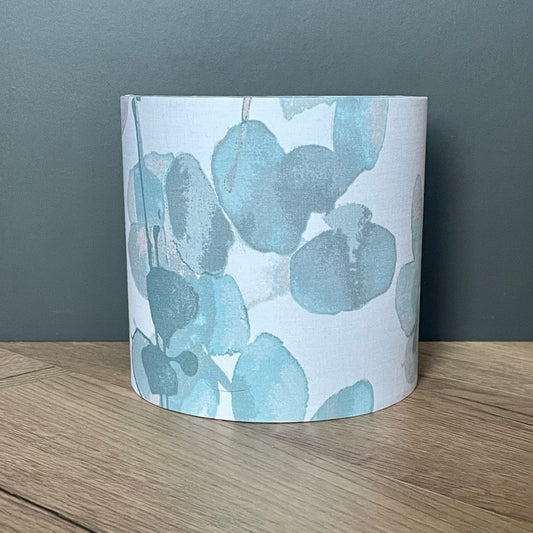 teal water colour pattern lampshade