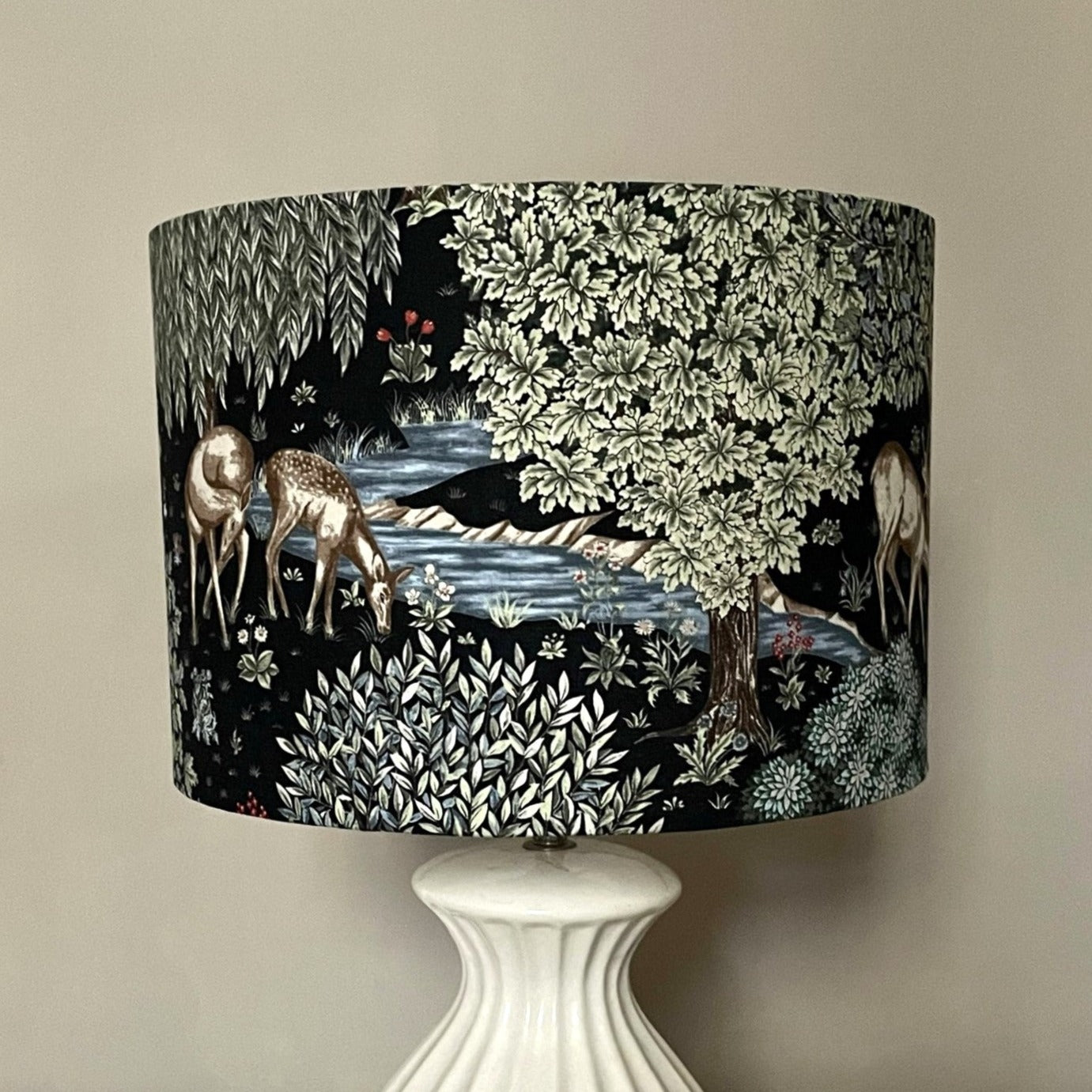 william morris fabric lampshade