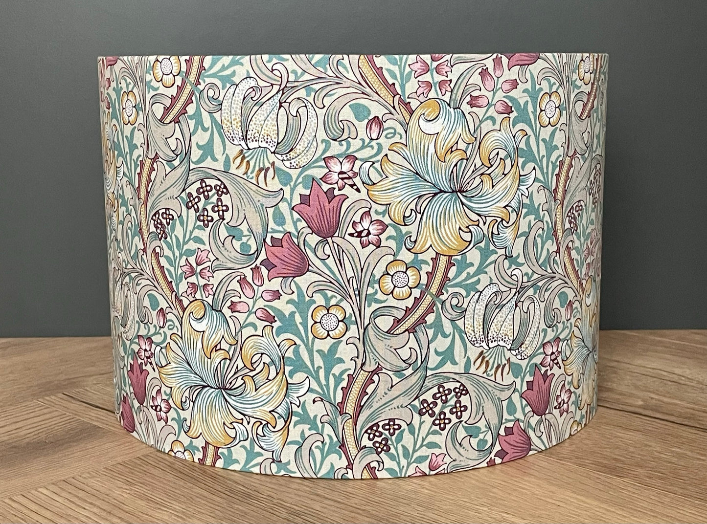 Golden Lily Dusk William Morris Lampshade