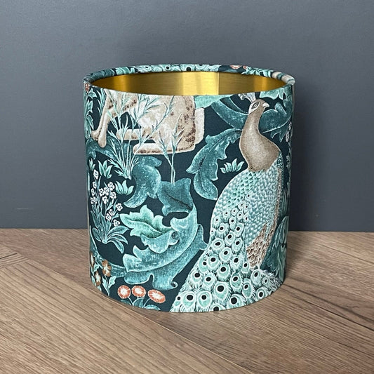 ^William Morris Teal Forest *Sale Table Lampshade*