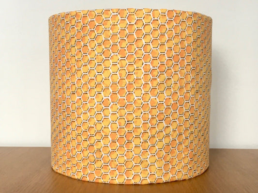 Yellow Honeycomb Lampshade