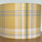yellow tartan lampshade