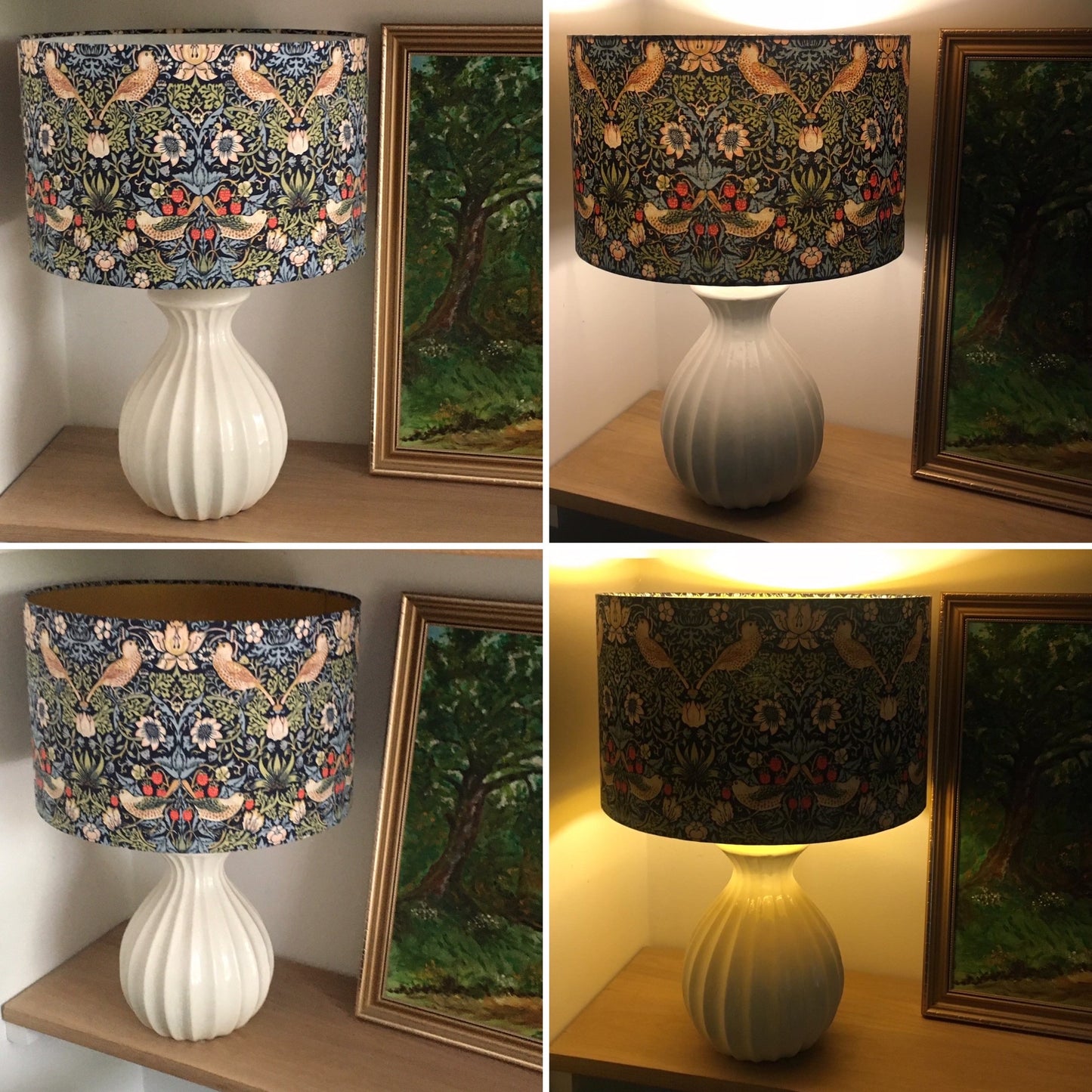 Blue Strawberry Thief William Morris Lampshade